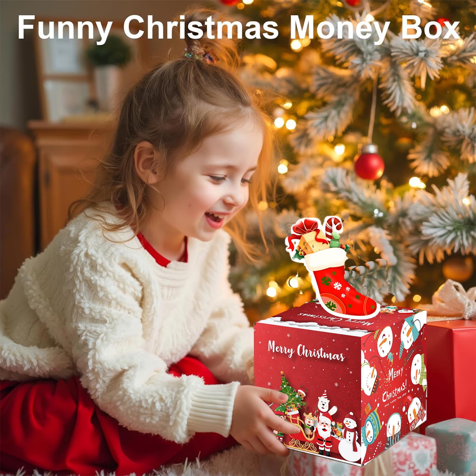 🎄Early Christmas Sale 49% OFF🎄Christmas Money Box for Cash Gift