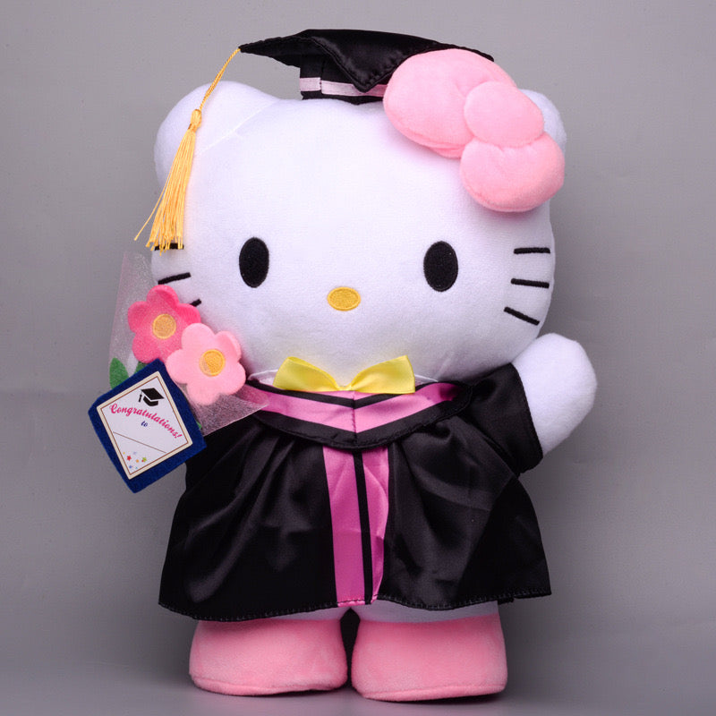 Sanrio Gift Cute Graduation Plush Boys Girls Class of 2024 Plushies Toy Congrats Party Plush Favors (14inch)