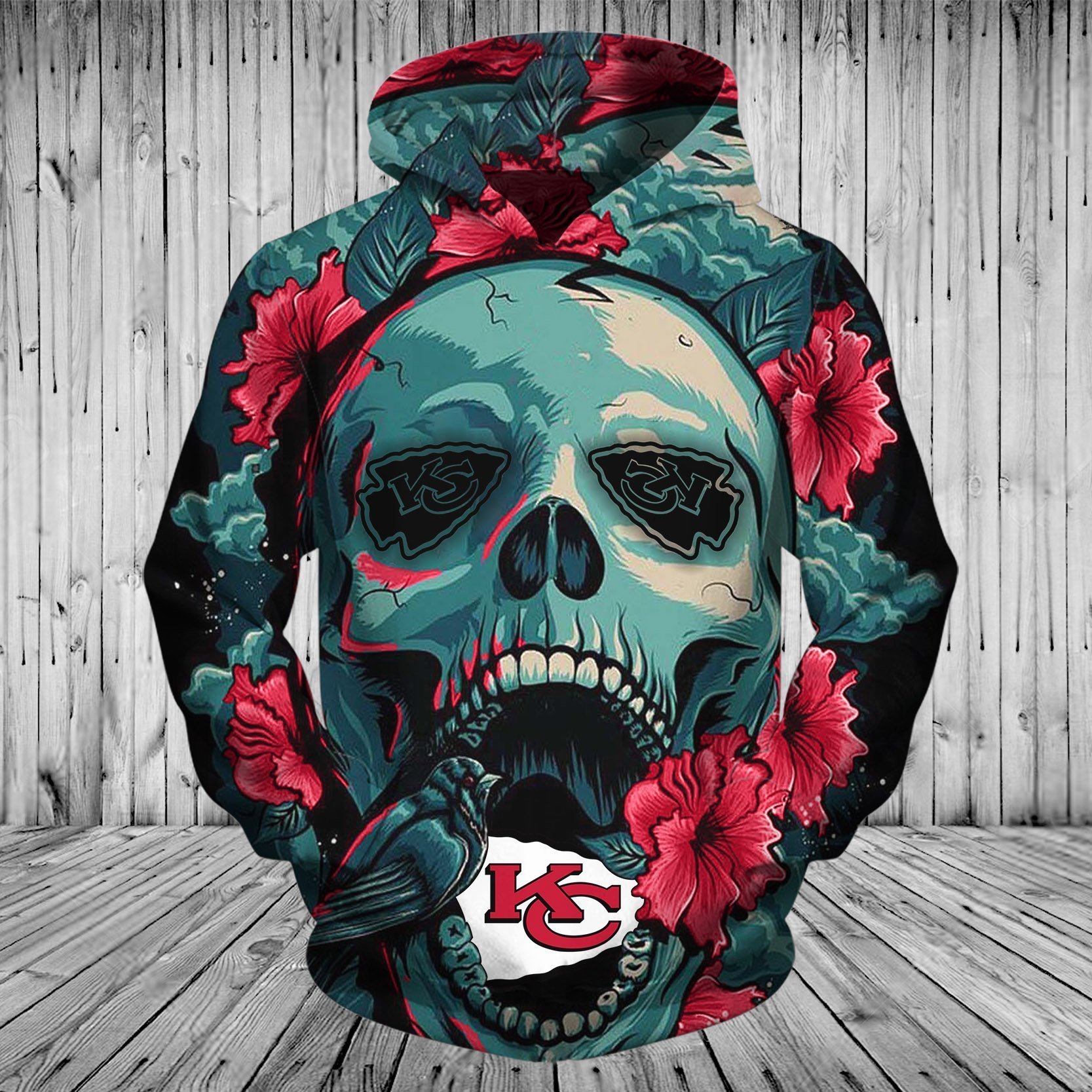 CHIEFS HOODIE 3D FLOWER 16