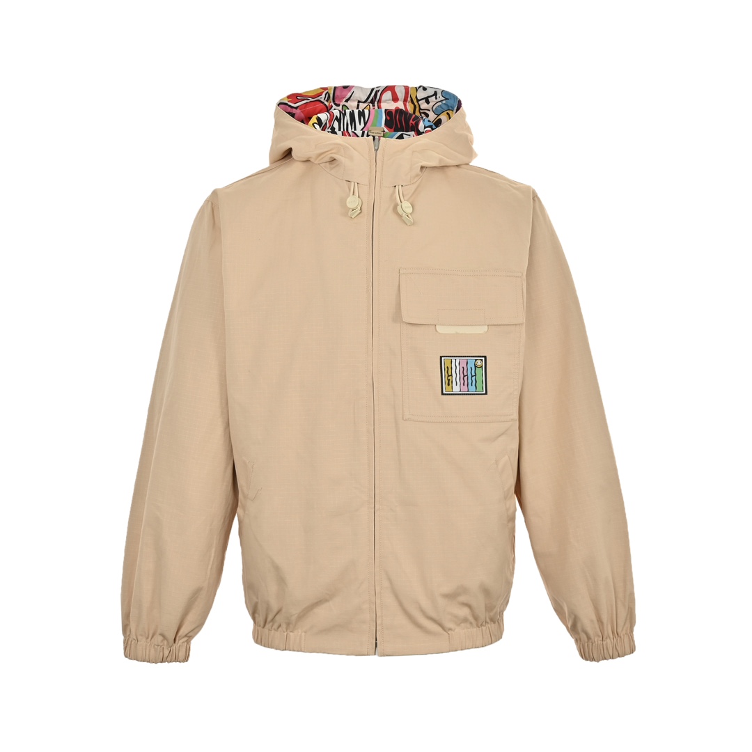 Gucci 24Fw Heart Cherry Fun Graffiti Reversible Jacket