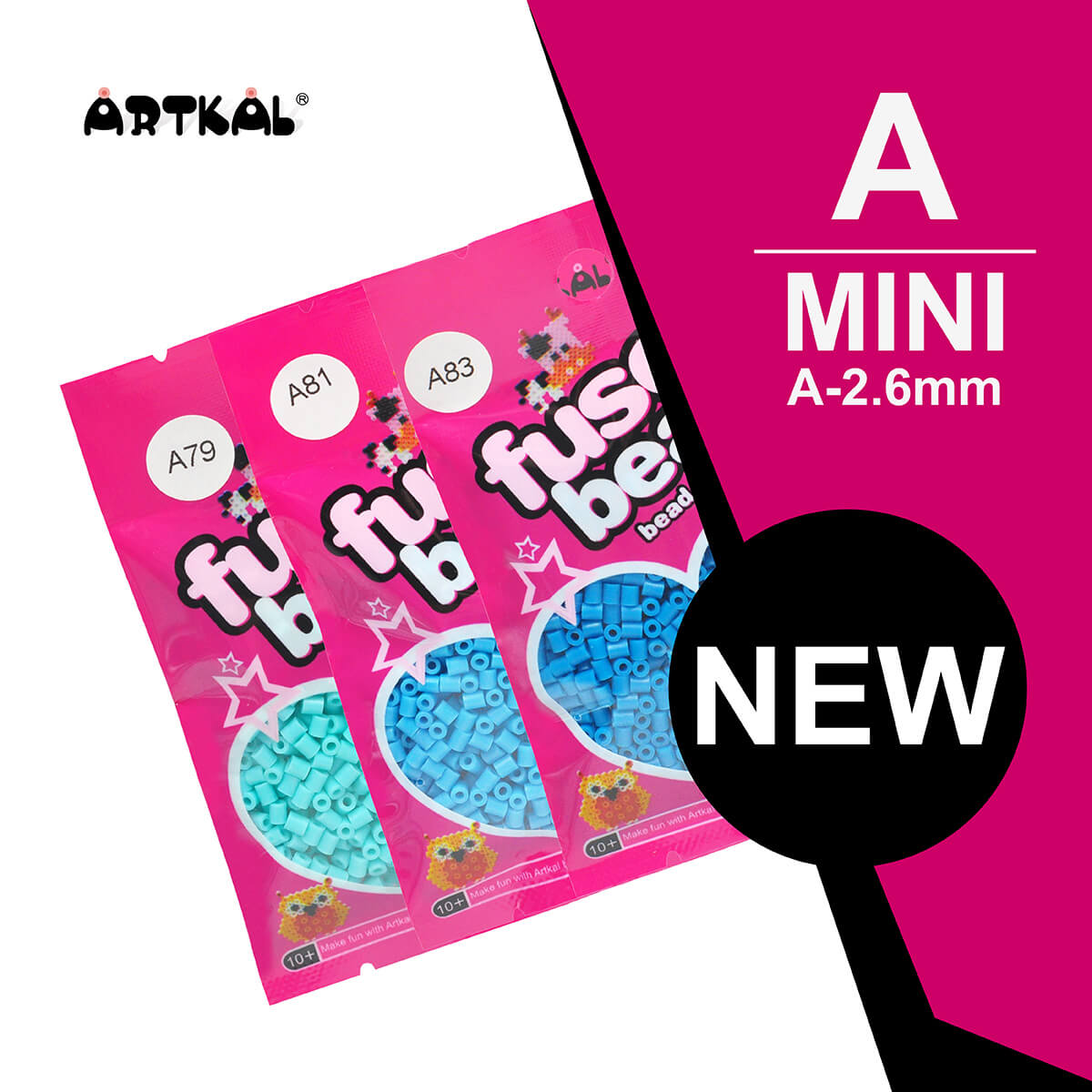 71 bags color set A-2.6mm Artkal Mini beads (AB1000-N)