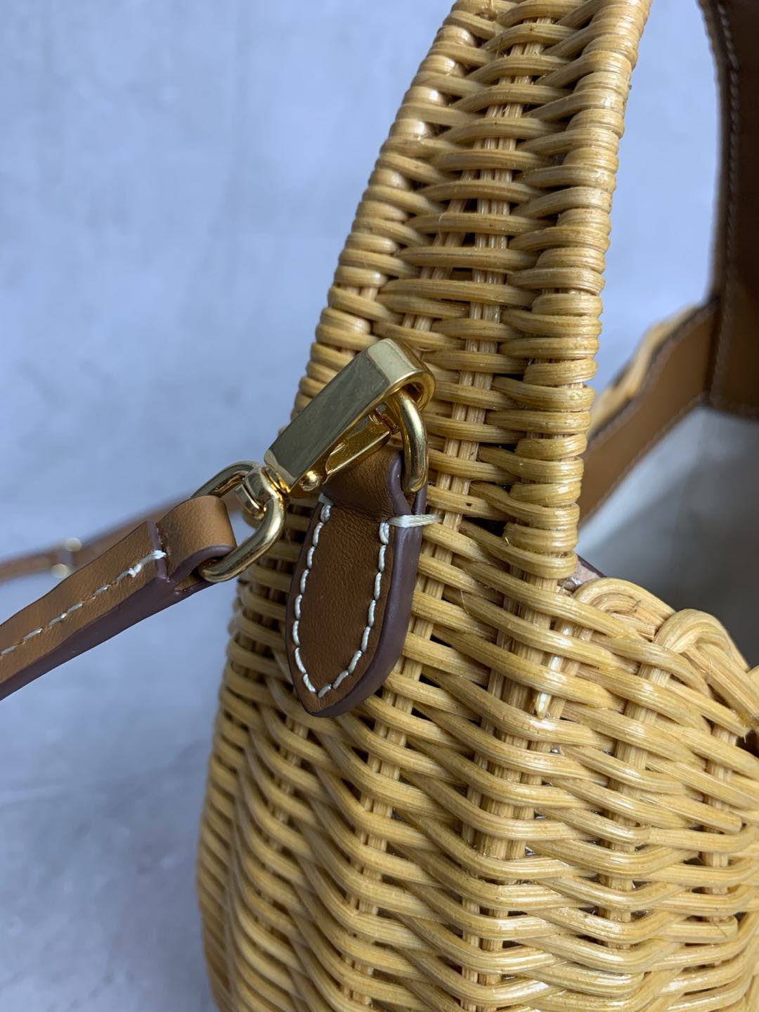Miu Miu Summer Countryside Holiday Style Braided Basket Bag 5BC125