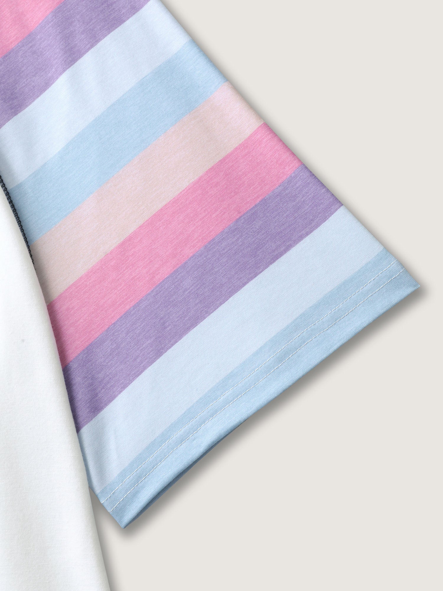 Colorful Stripes Raglan Sleeve T-Shirt