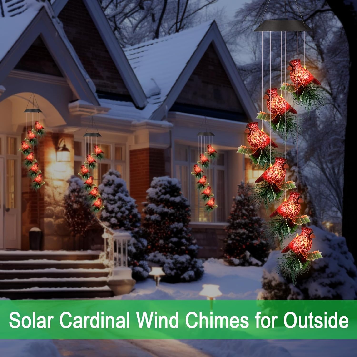 On Sale🔥Solar Cardinal Wind Chimes