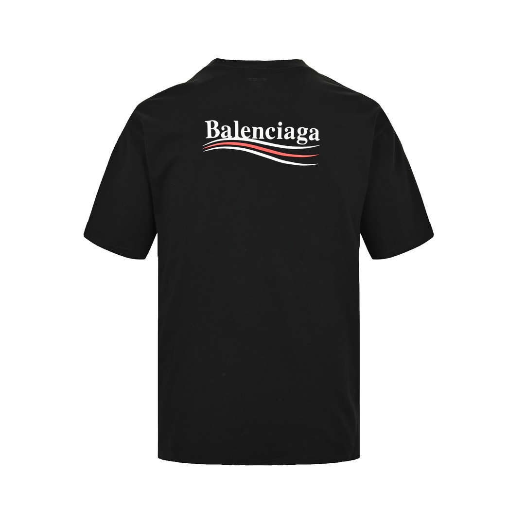 Balenciaga classic cola wave print short sleeves