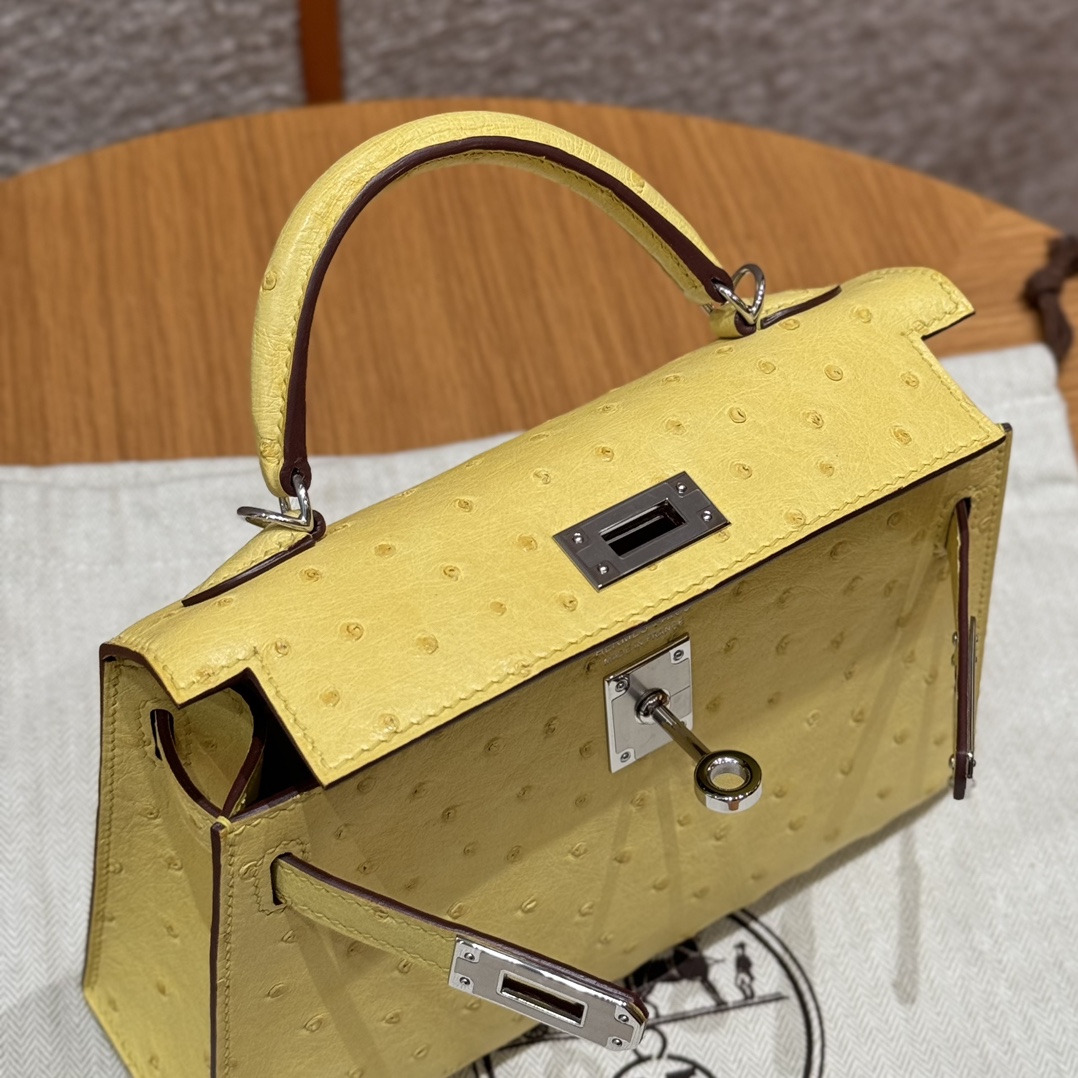 Hermes mini kelly2 9RLime handbag (handmade to order)