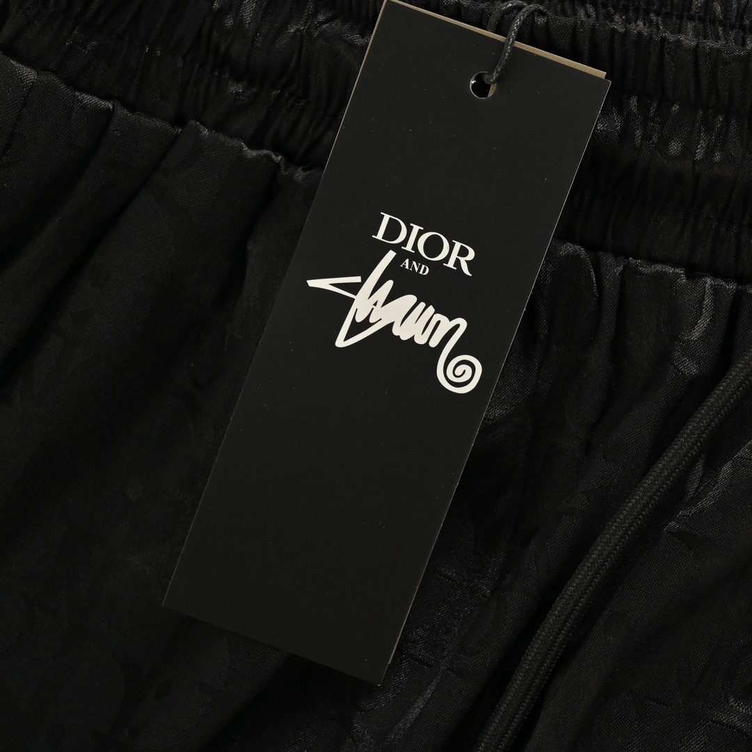 Dior 24ss old flower pattern jacquard beach shorts