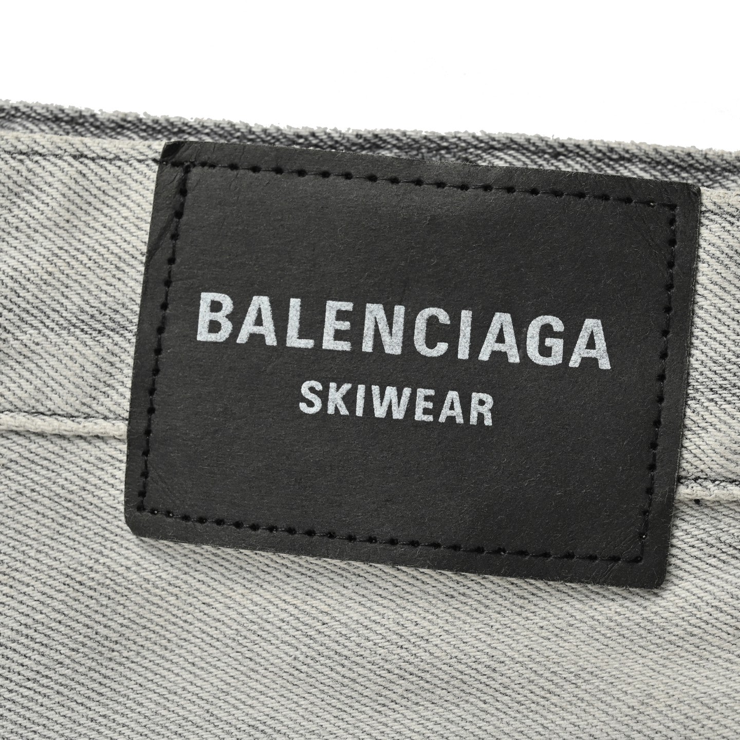 Balenciaga 24Fw light washed fleece denim trousers