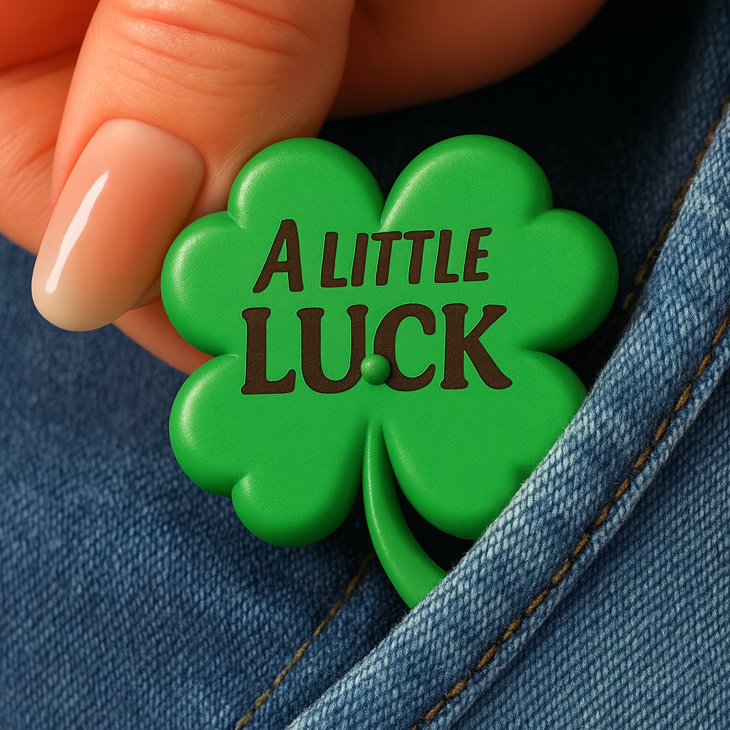 Four-Leaf-Clover Wooden Pocket Hug