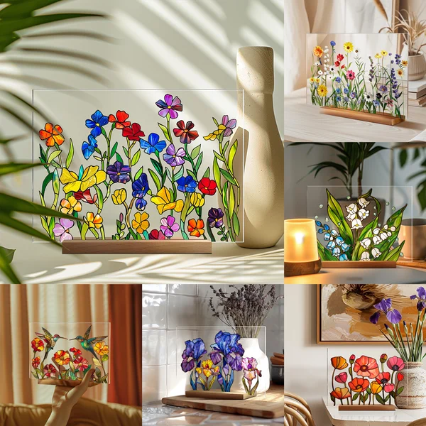 🌷🌼2024 NEW🌻🌺Painted Colorful Flower Pattern Decor💖Buy More Save More