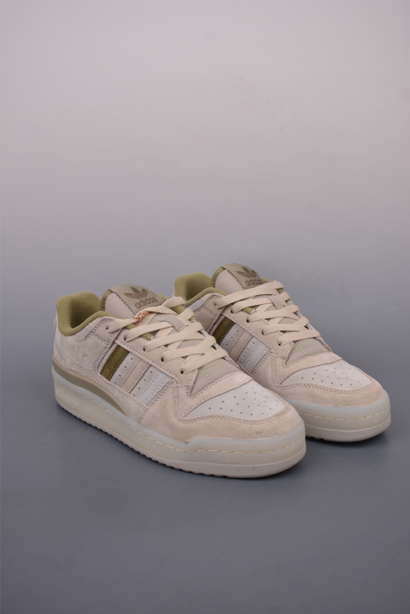 Adidas Originals Forum 84 Low CL Grey Green JQ9144