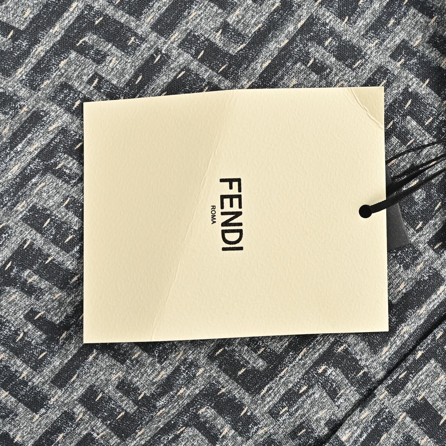 Fendi 25ss topstitched FF jacquard short-sleeved shirt