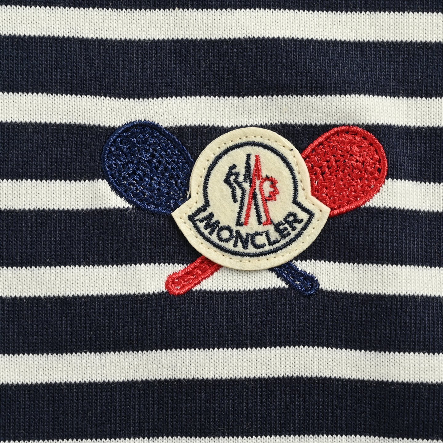 Moncler 25ss flocked logo laser printed short-sleeved shirt