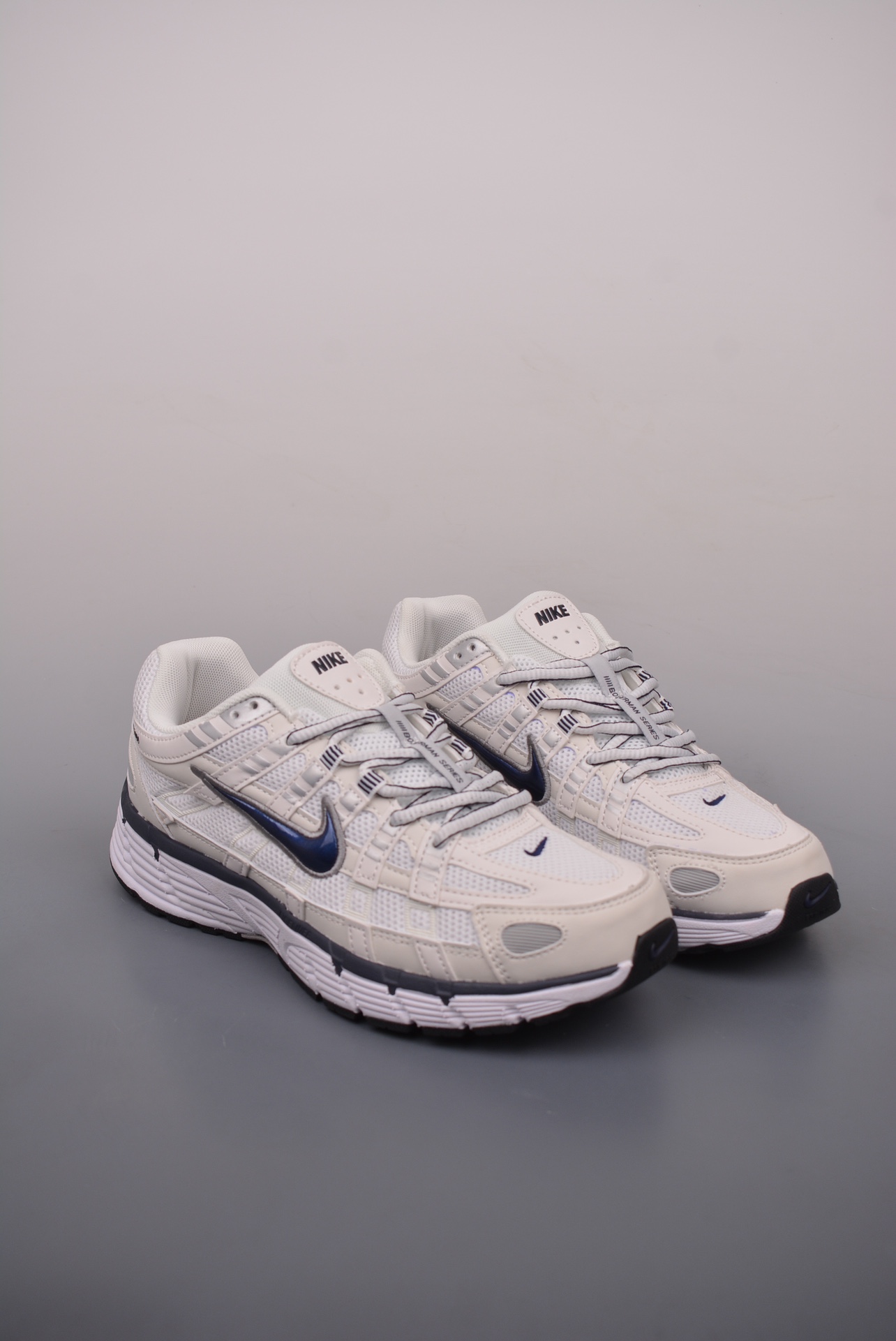 Nike Initiator Running INS P-6000 Daddy Shoes Beige Obsidian Blue CD6404-018