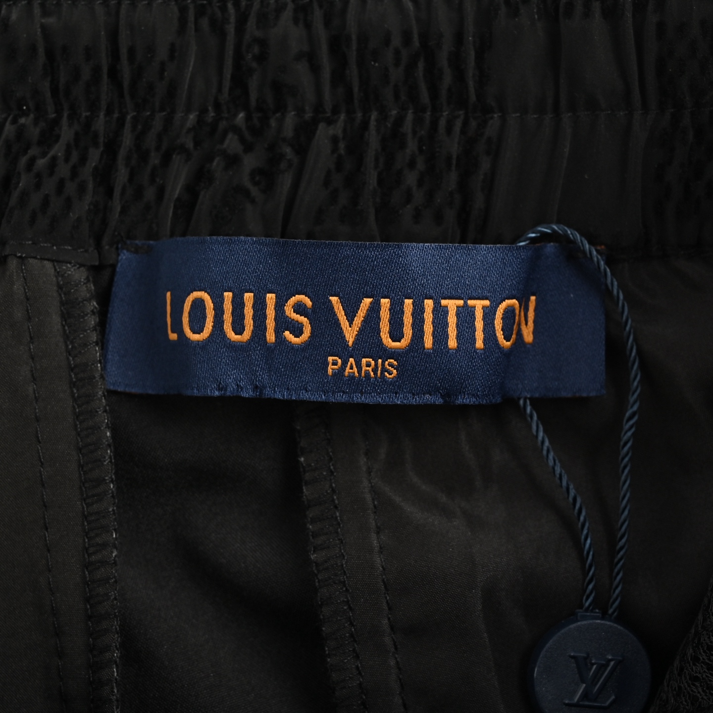 Louis Vuitton 24Fw Damier flocked checkerboard trousers