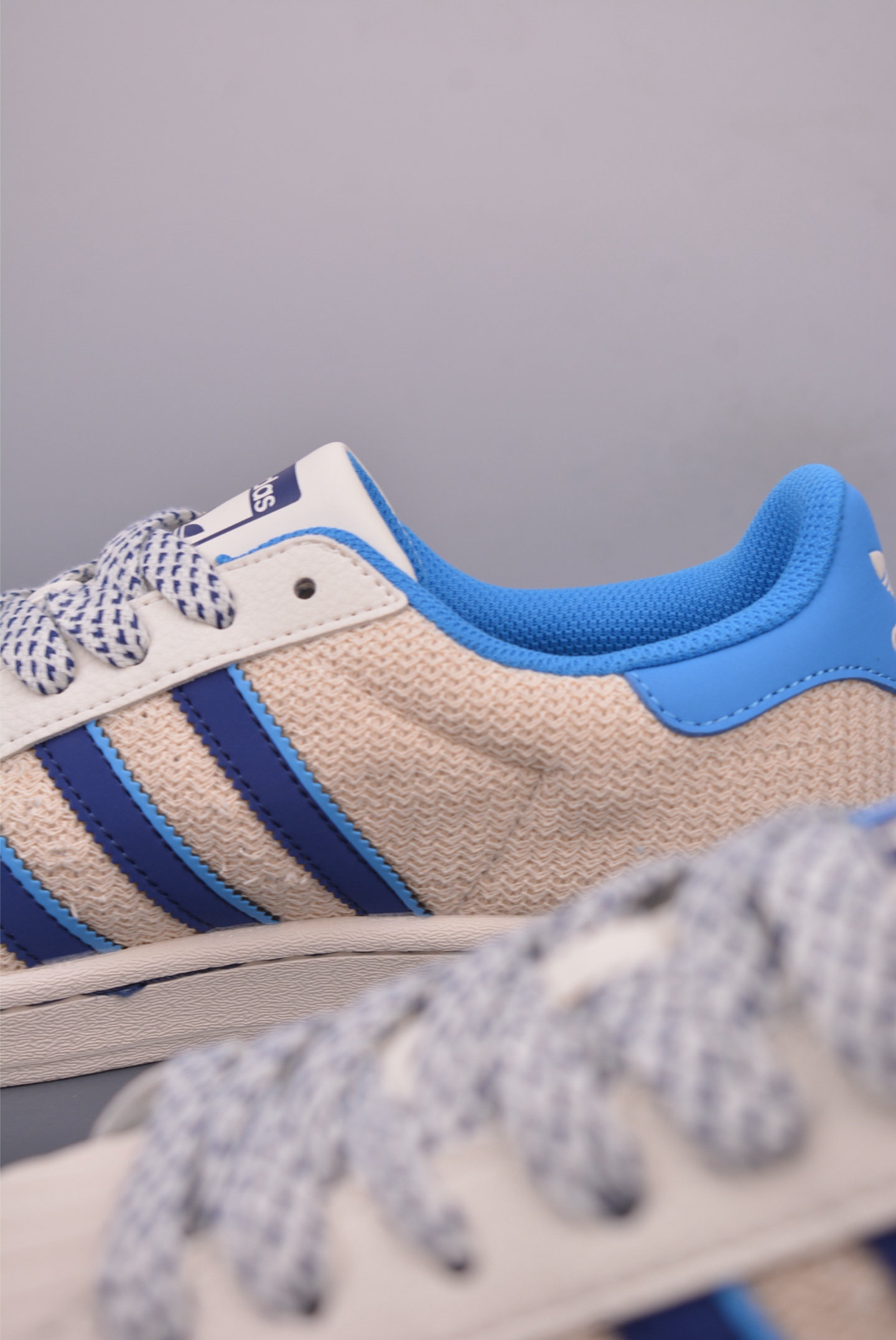 Superstar x Adidas Originals Superstar sneakers Linen Beige Blue HS3070