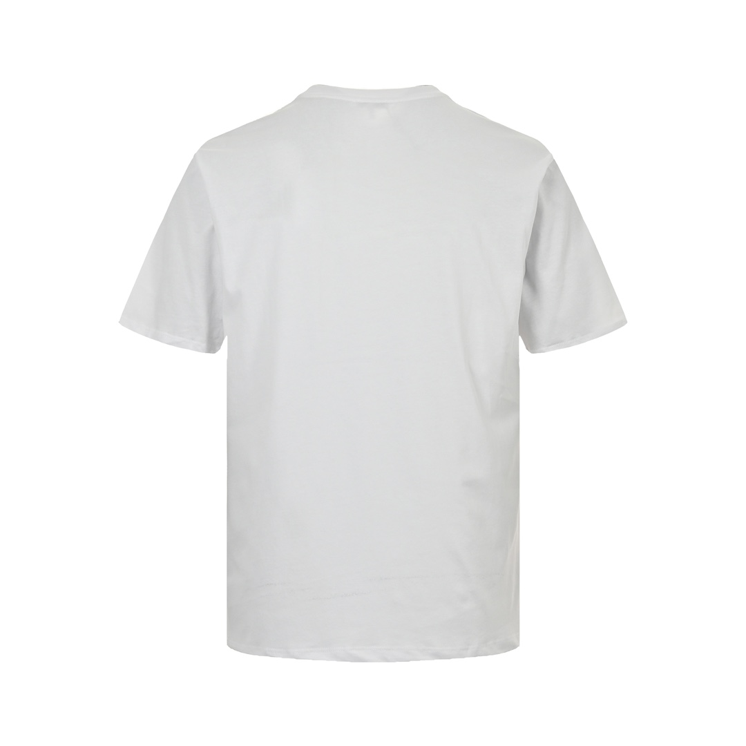 Loewe 24ss half hand-painted embroidered short sleeves