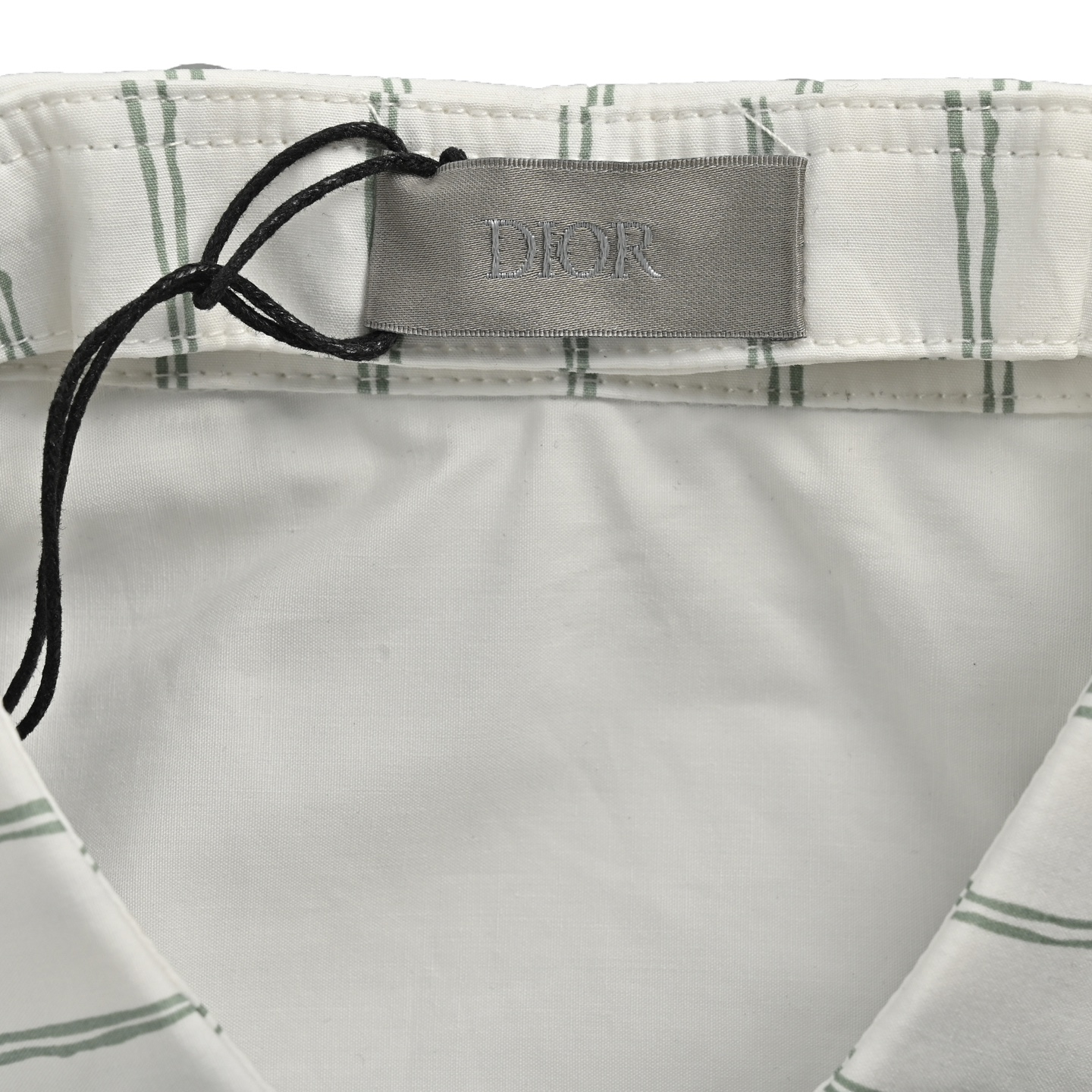 Dior 25ss pocket embroidered striped shirt