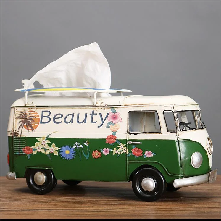 🚐Vintage Car Metal Tissue Box