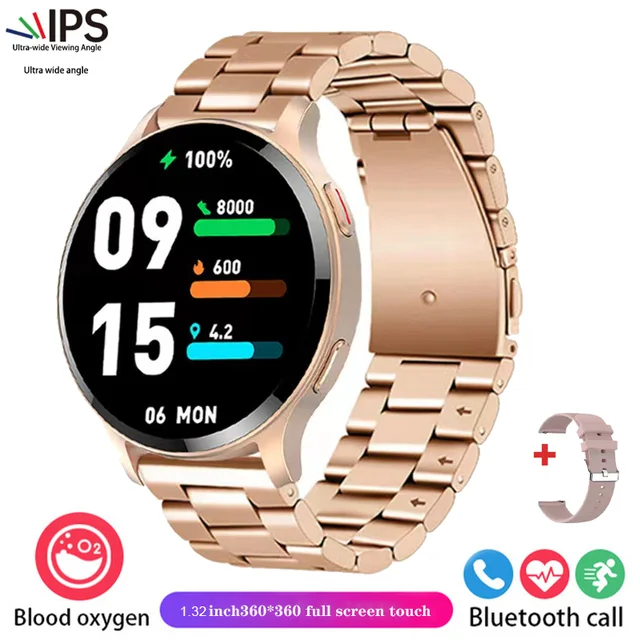 New women's smartwatch Women's Health Heart rate Sleep Monitor HD Bluetooth Call HD screen IP68 waterproof for Huawei Xiaomi