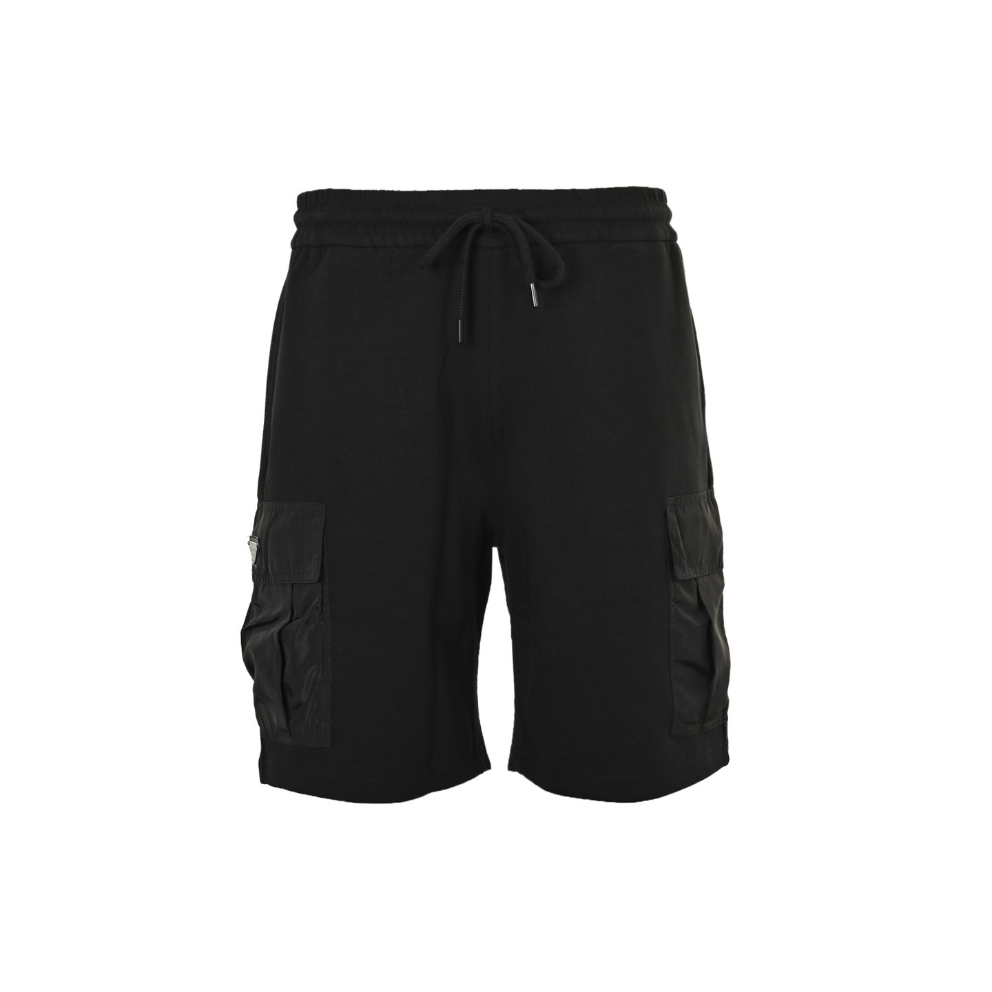 Prada 25ss metal triangle logo side pocket cargo shorts