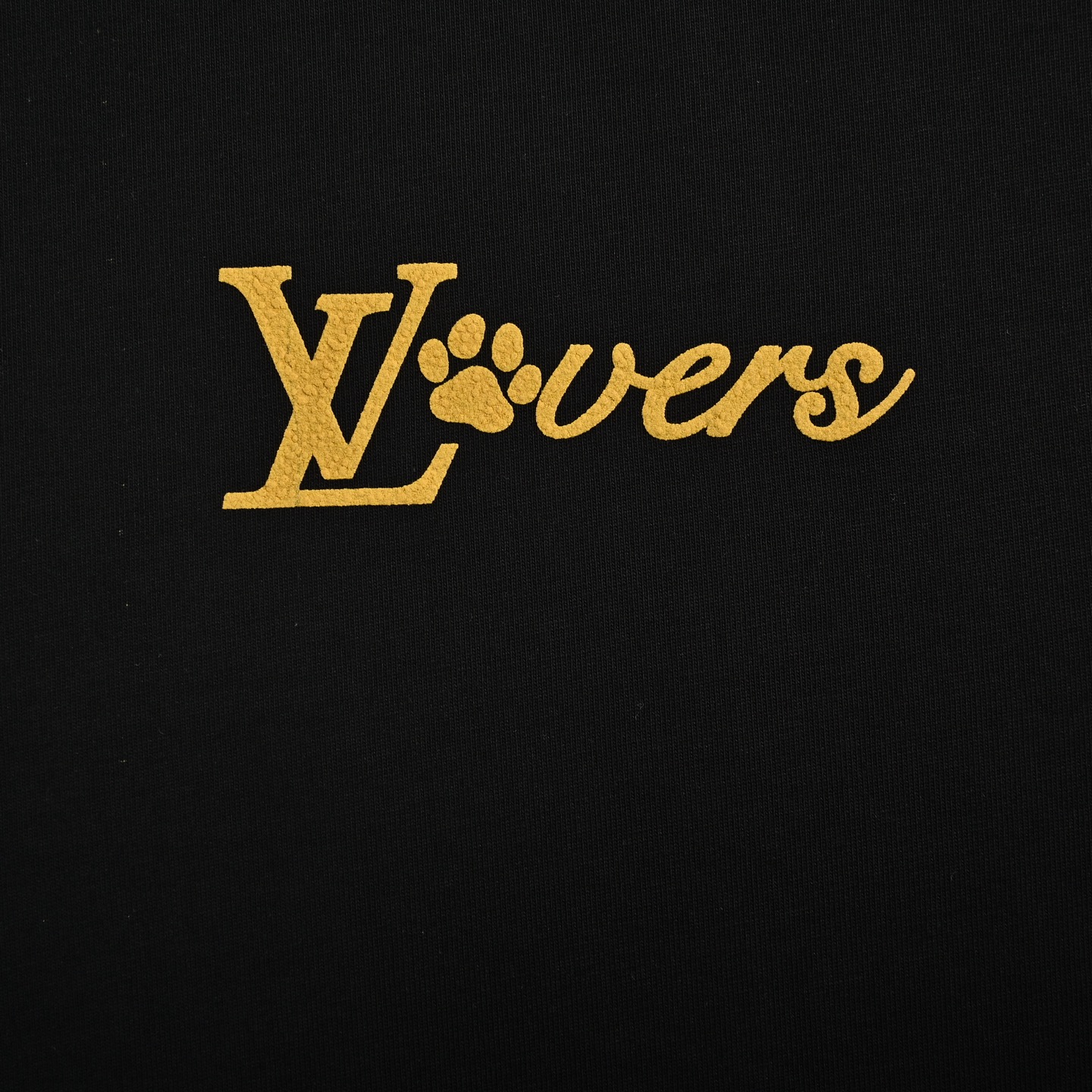Louis Vuitton 25ss back lettering foam print short sleeves
