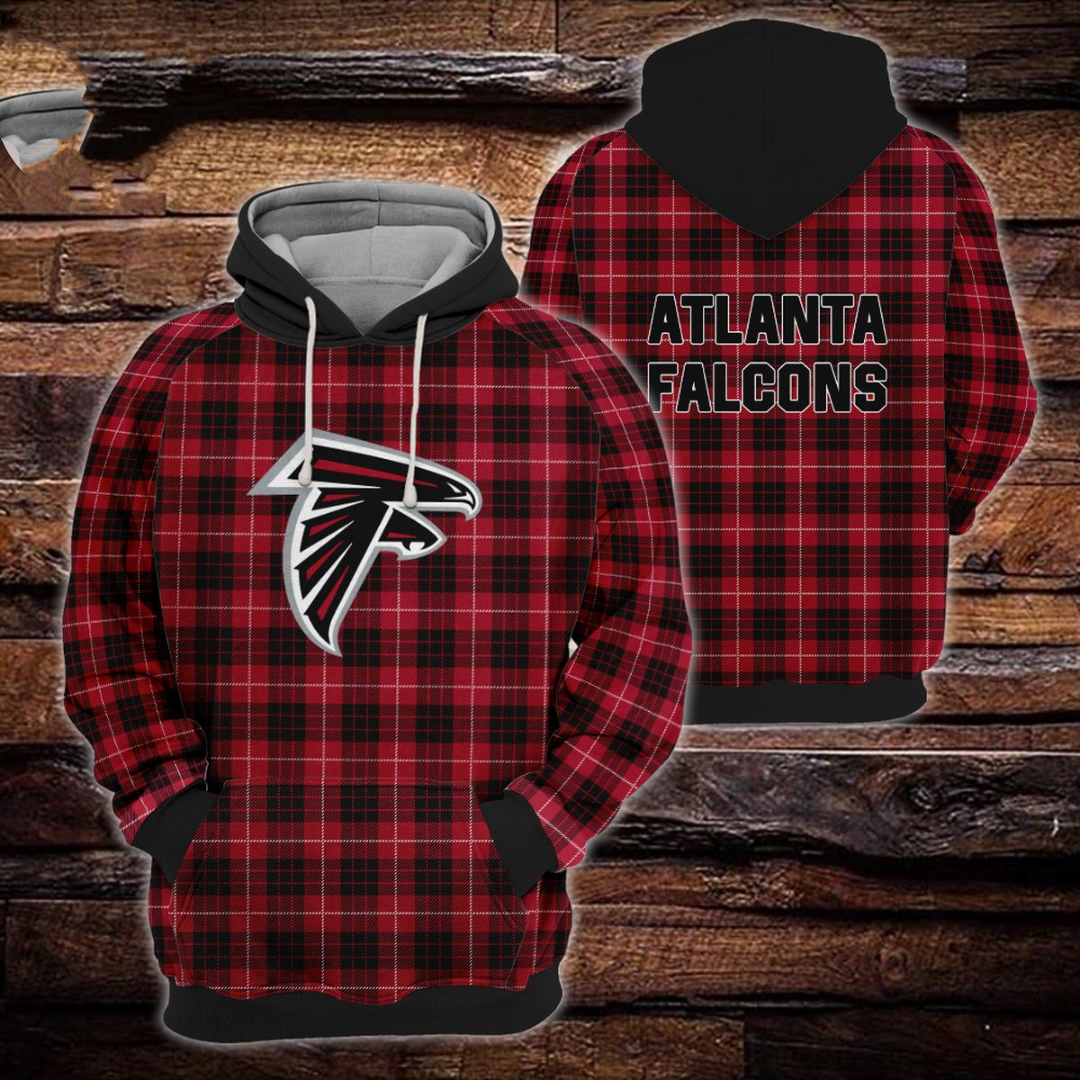 ATLANTA FALCONS 3D HOODIE SKULL110