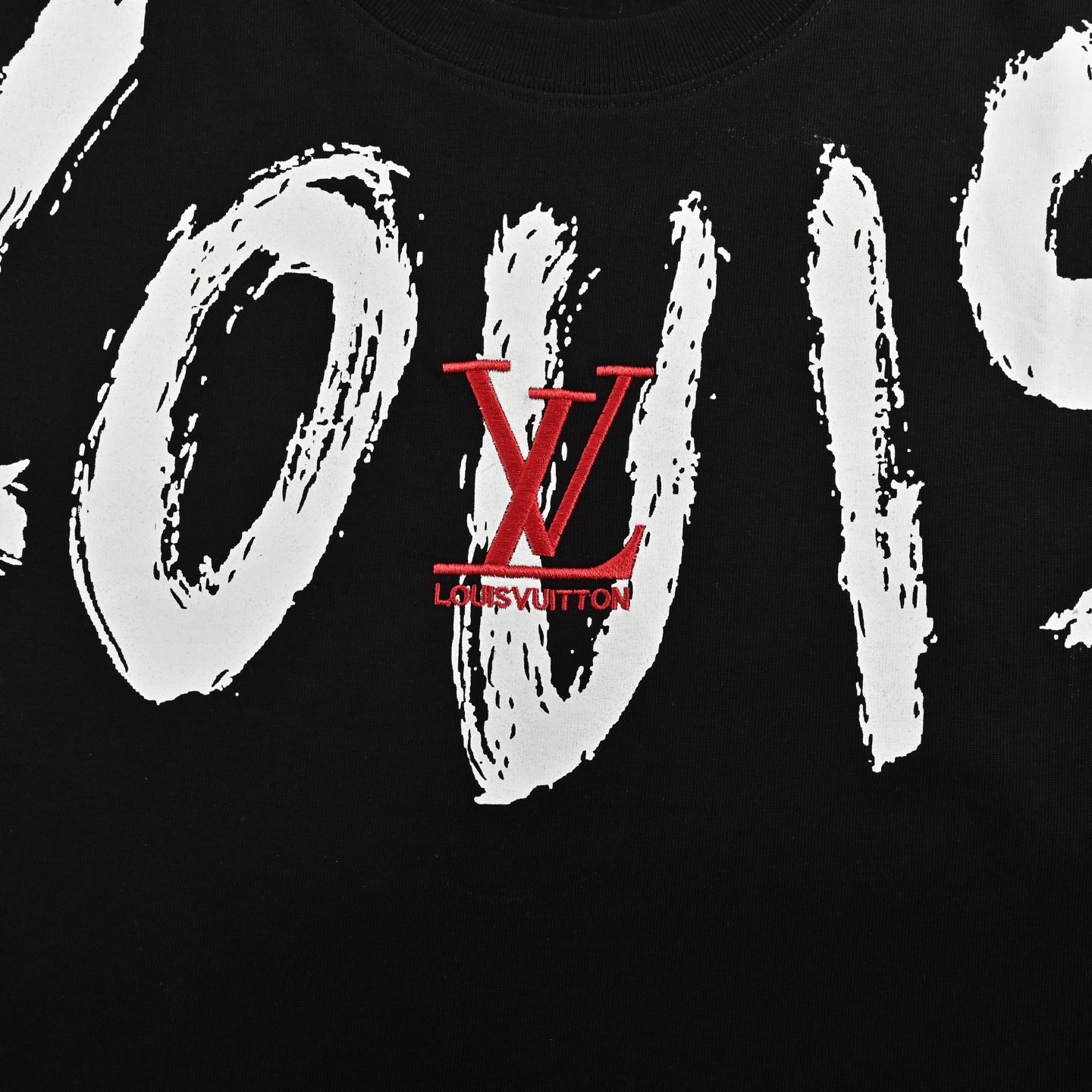 Louis Vuitton Graffiti Lettering Embroidered Logo Short Sleeve