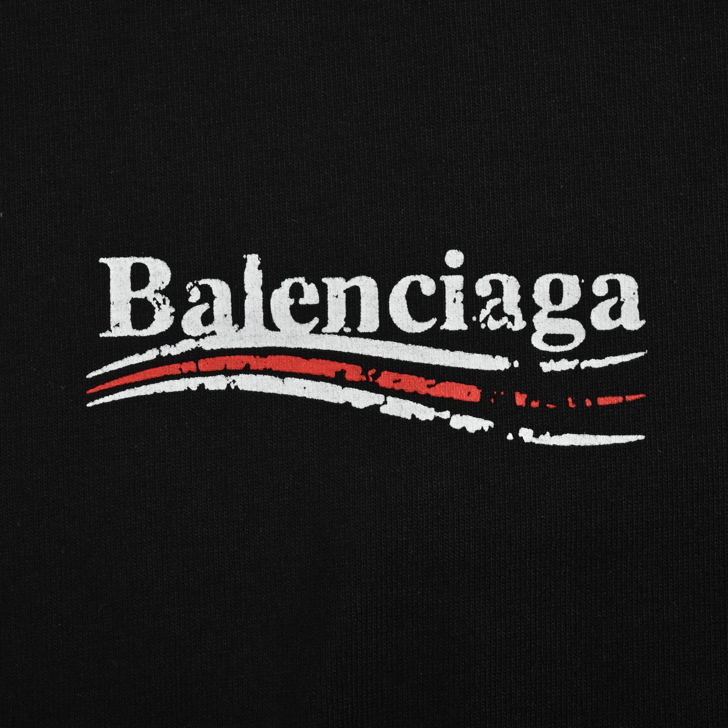Balenciaga Cola mottled printing wash ripped short sleeves