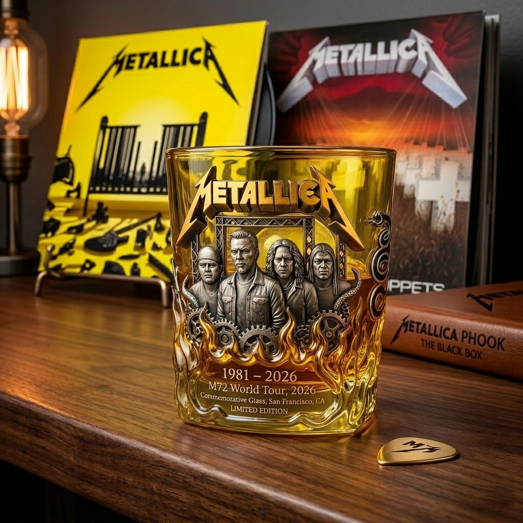 🎸 Metallica M72 World Tour 2026 Commemorative Limited Edition Glass