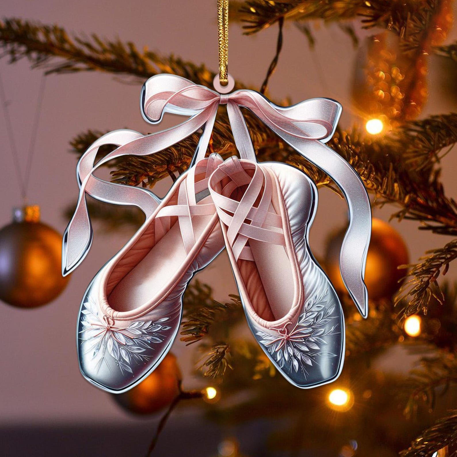Ballet Shoes Christmas Ornament