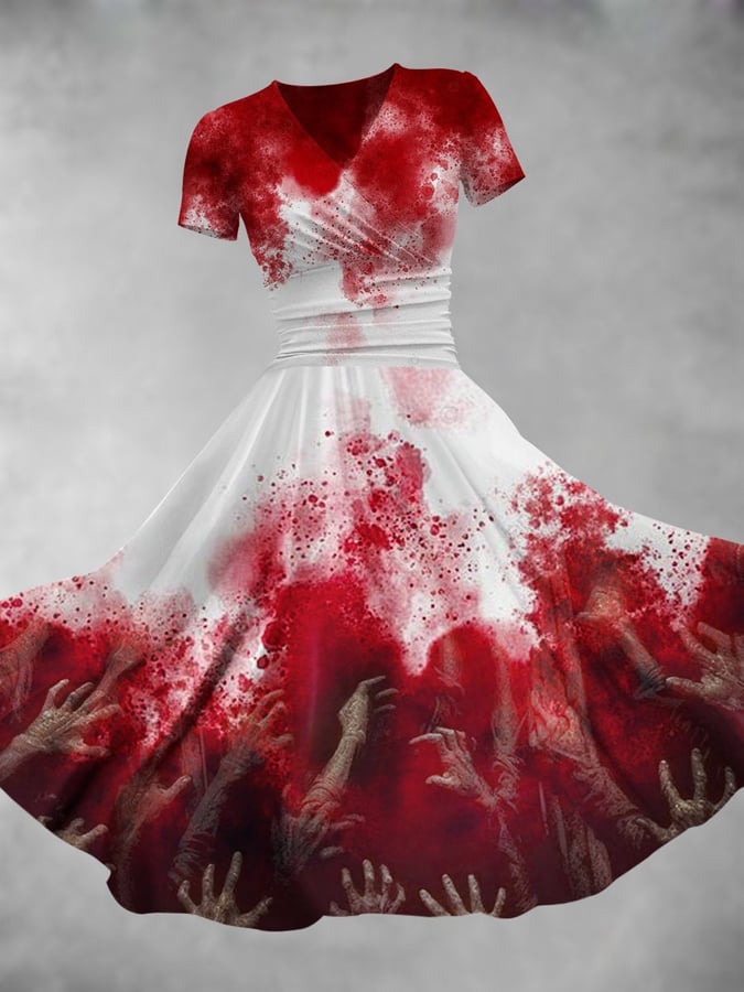 🔥Buy 3 Get 10% Off🔥Women'S Halloween Vintage Artistic Maxi Dress