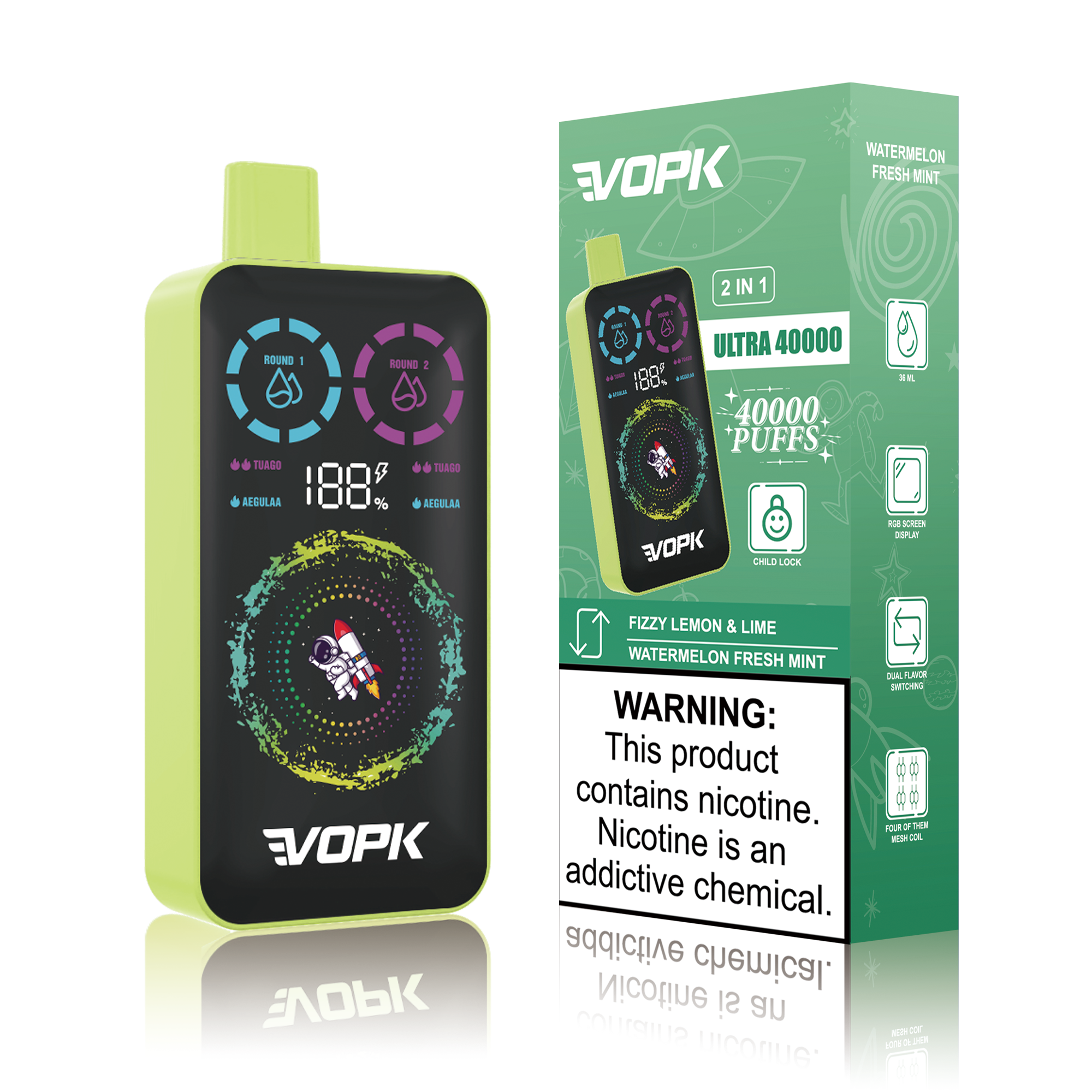 ULTRA 40000 Puffs - Double Taste Disposable Vape