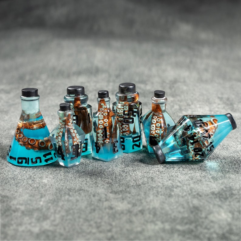 Octopus Tentacle Potion Dice Set