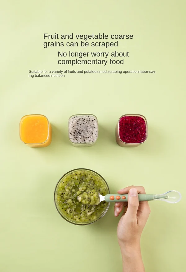 🔥Last Day 50% OFF🔥Baby Double Head Scraping Fruit Spoon