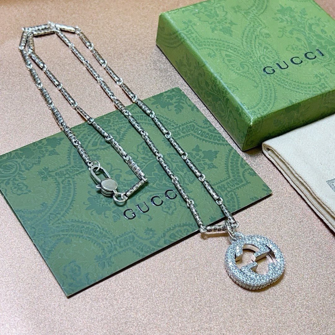 Gucci Anger Forest Series GG Diamond Necklace