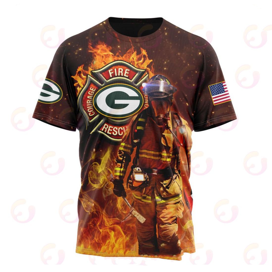 GREEN BAY PACKERS HONOR FIREFIGHTERS – FIRST RESPONDERS 3D HOODIE