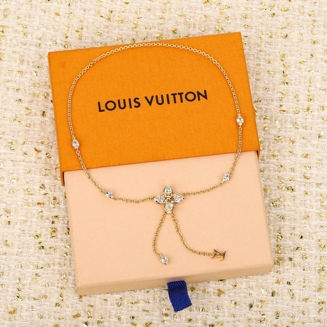 Louis Vuitton four-leaf clover necklace