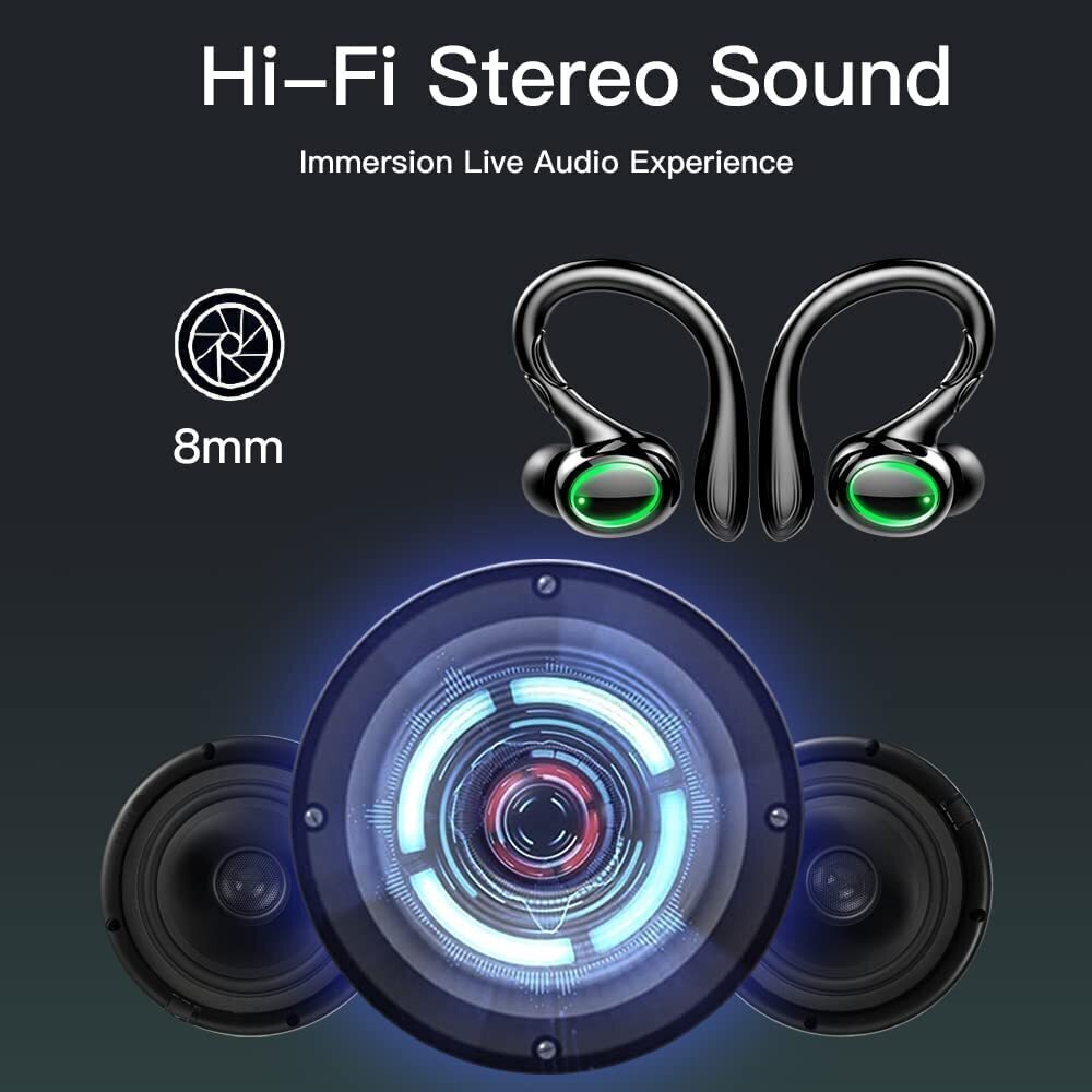 TWS Wireless Headphone Bluetooth 5.0 Earphones With Charging Box 9D Stereo Sports Waterproof Earbuds Headsets With Microphone