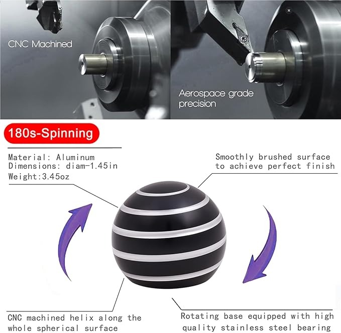 ✨Flash Sale✨Fully detachable desktop ball transport gyroscope fingertip rotating gyroscope decompression