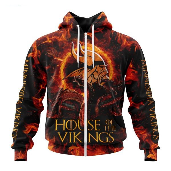 MINNESOTA VIKINGS GAME OF THRONES – HOUSE OF THE VIKINGS 3D HOODIE