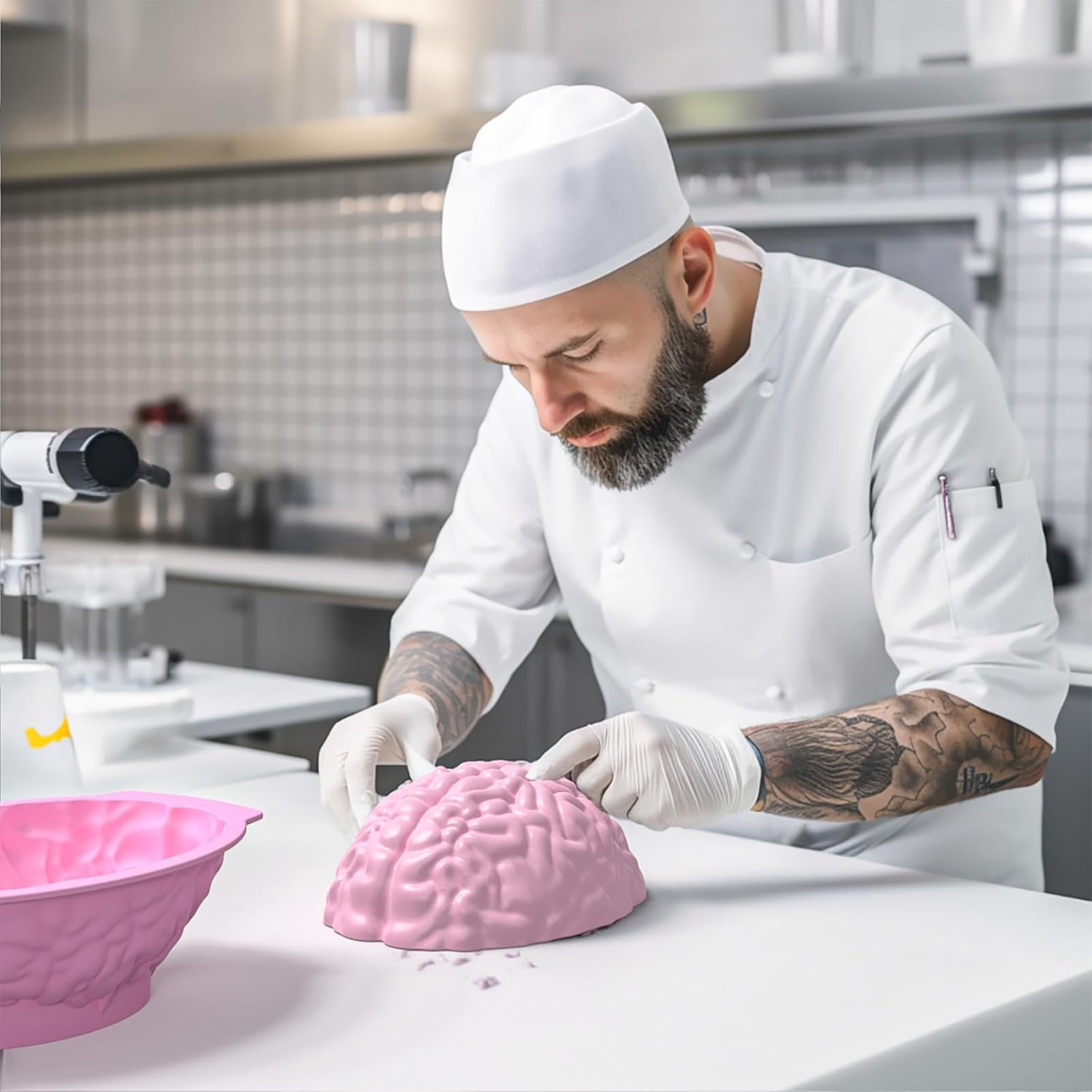 Halloween Bakeware-Haunted Skull Cakelet Pan