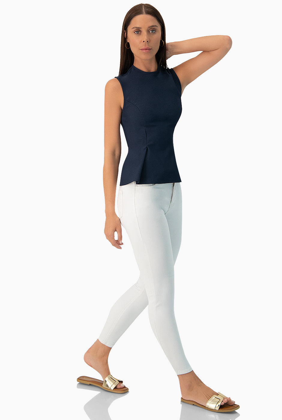 Jeans skinny blanco