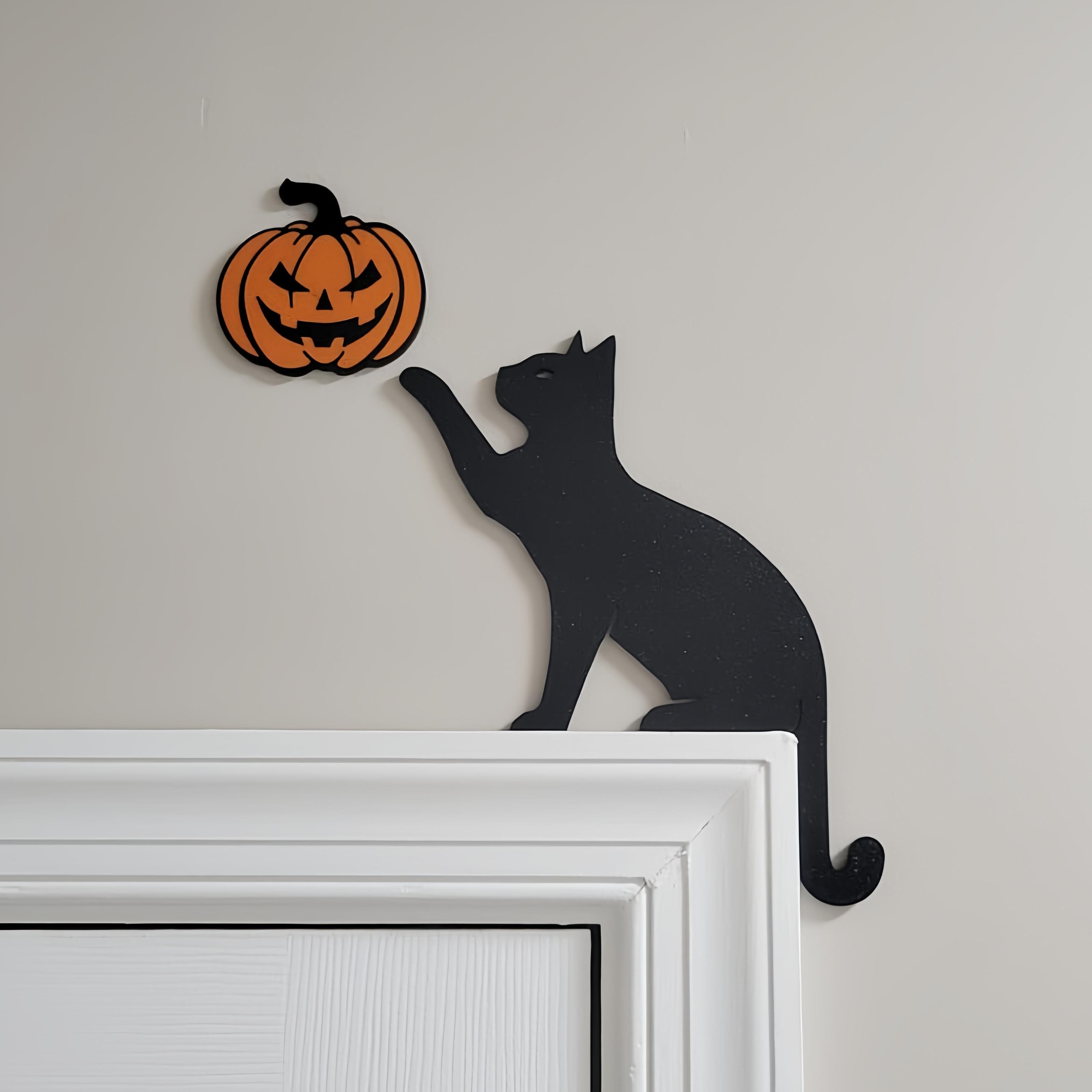 Ghost Cat Door Corner Topper Set