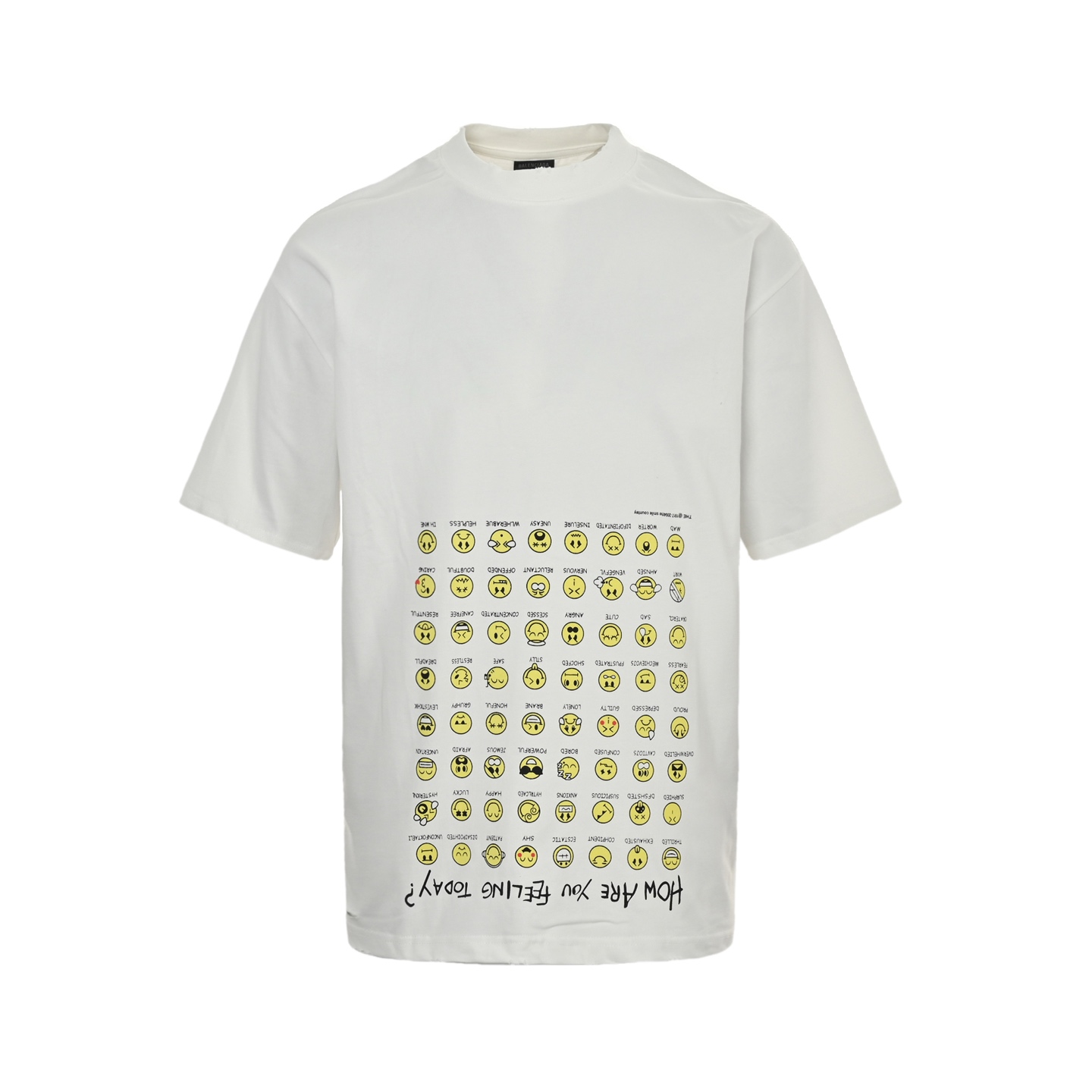 Balenciaga 25ss emoji print short sleeve