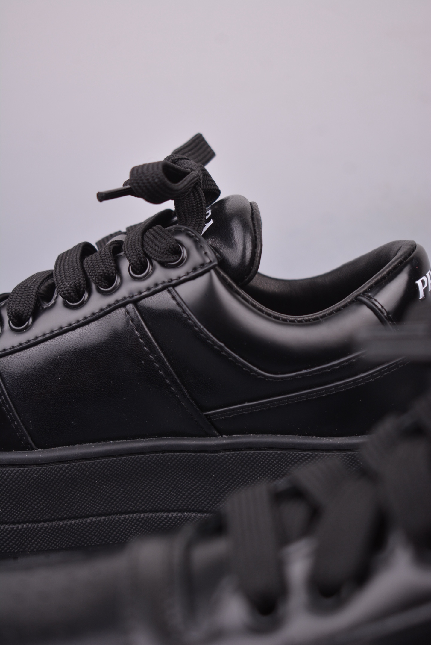 Prada Downtown Bold series thick-soled casual shoes all black 1E792M_3LPF_F0002_F_050