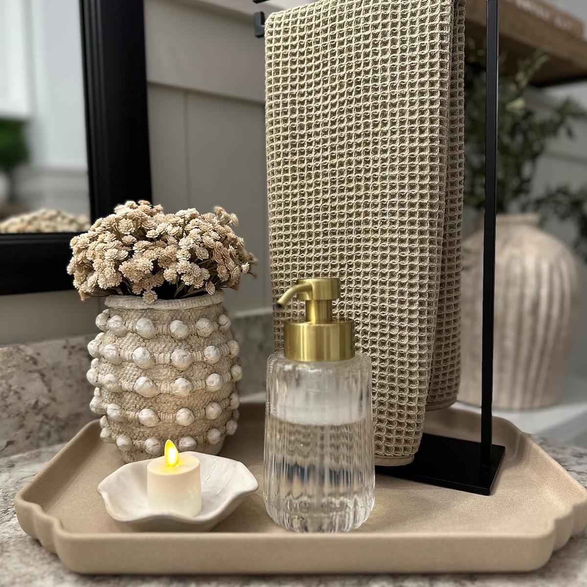💖Last Day 49% OFF💖Rustic Farmhouse Small Textured Knotted Vase
