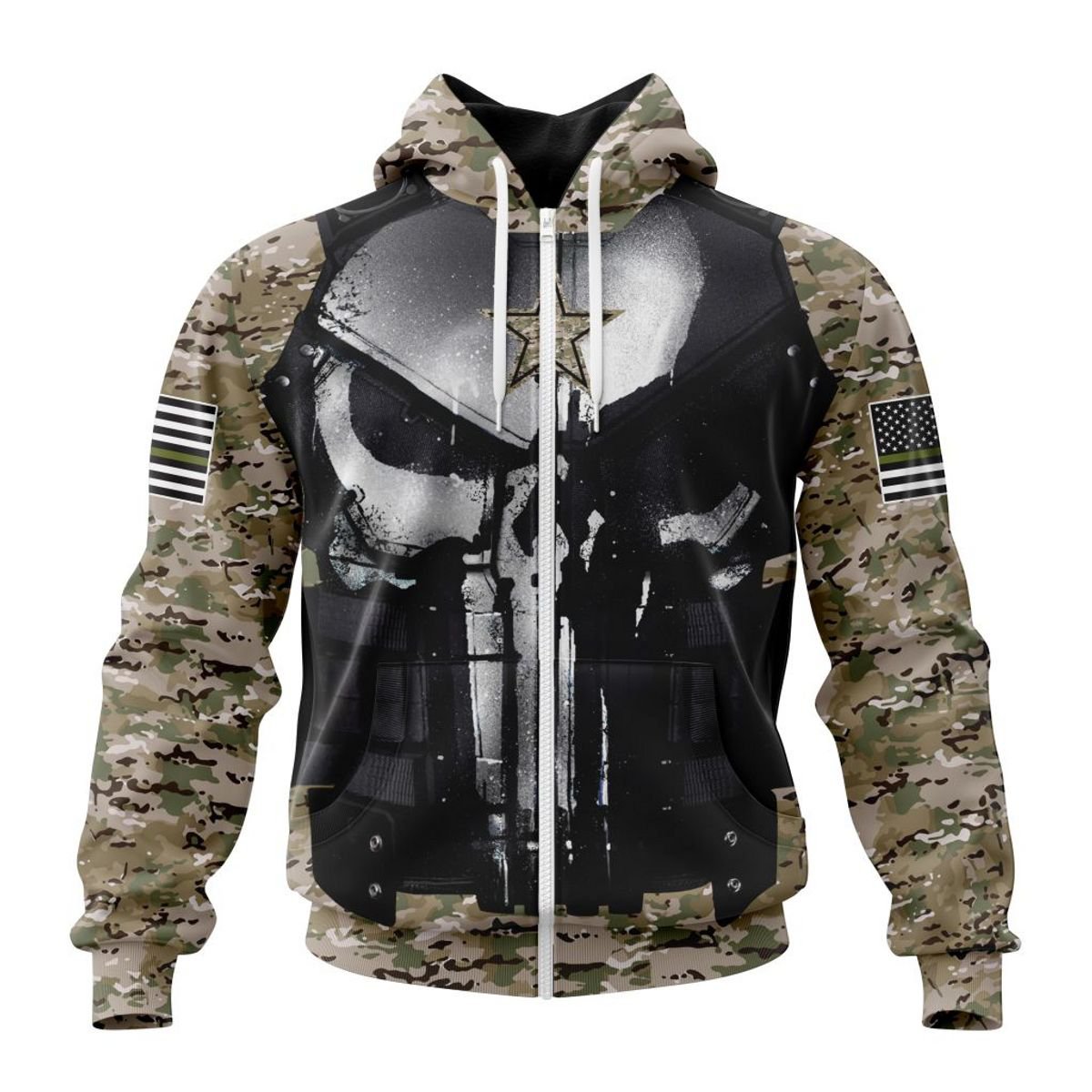 DALLAS COWBOYS 3D HOODIE SPECIAL VETERAN KITS