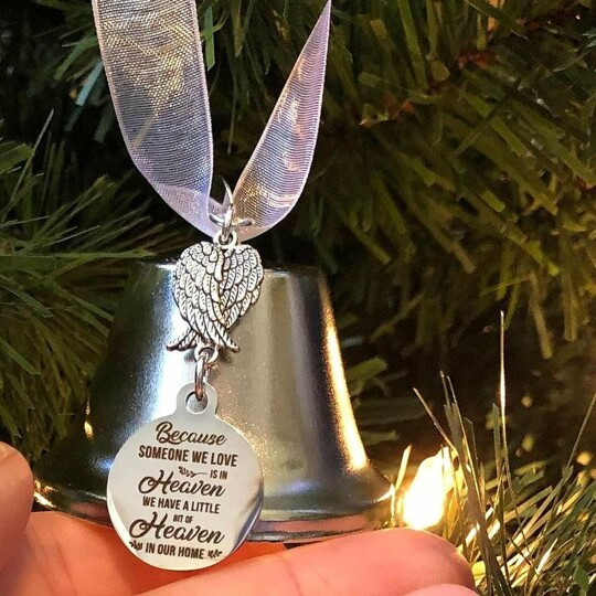 🎁Christmas Ornaments Angel Wings Bell--Memorial Christmas Gift