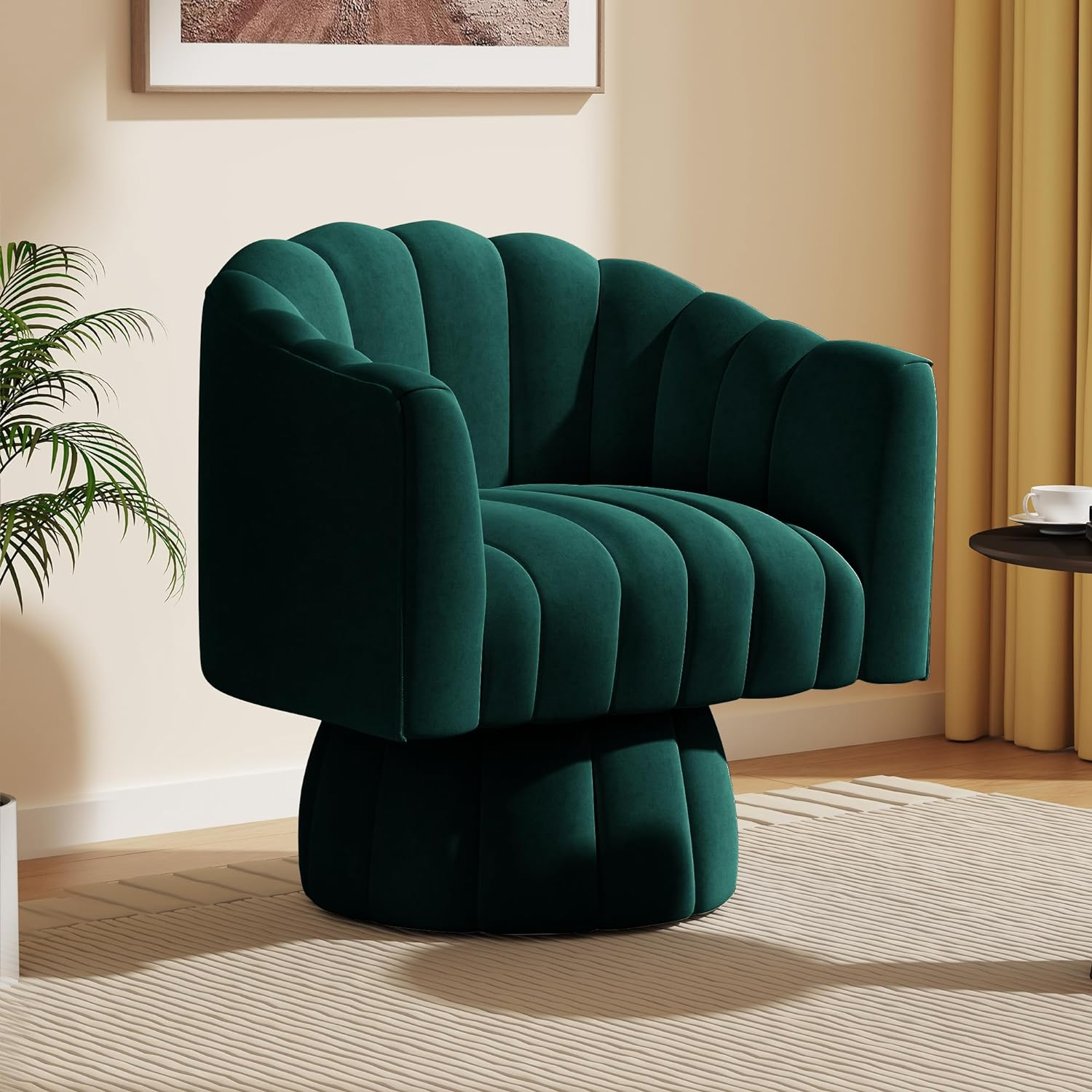 360 Degree Swivel Cuddle Barrel Accent Sofa Chairs